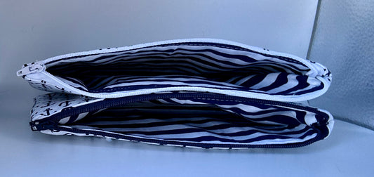 TwinZip Pouch - Nautical Anchor