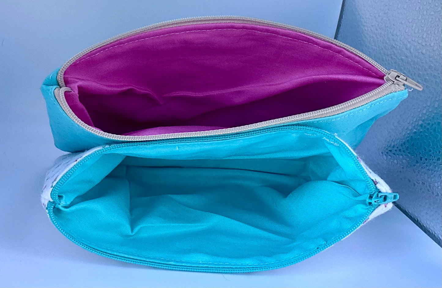 TwinZip Pouch - Vintage Rose đ¸