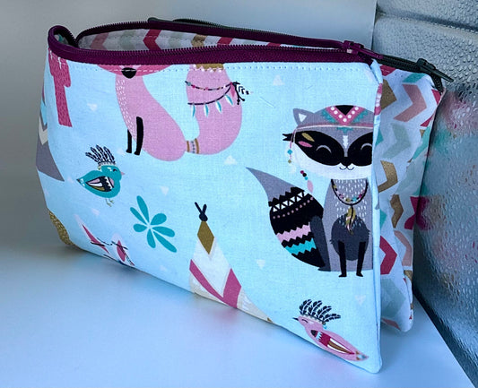 TwinZip Pouch - Boho Raccoon 🦝