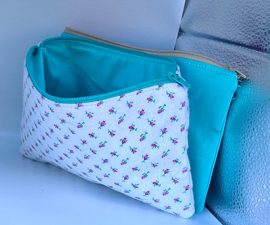 TwinZip Pouch - Vintage Rose 🌸