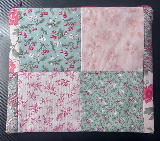 👜 Stitched Meadow Patchwork Pouch