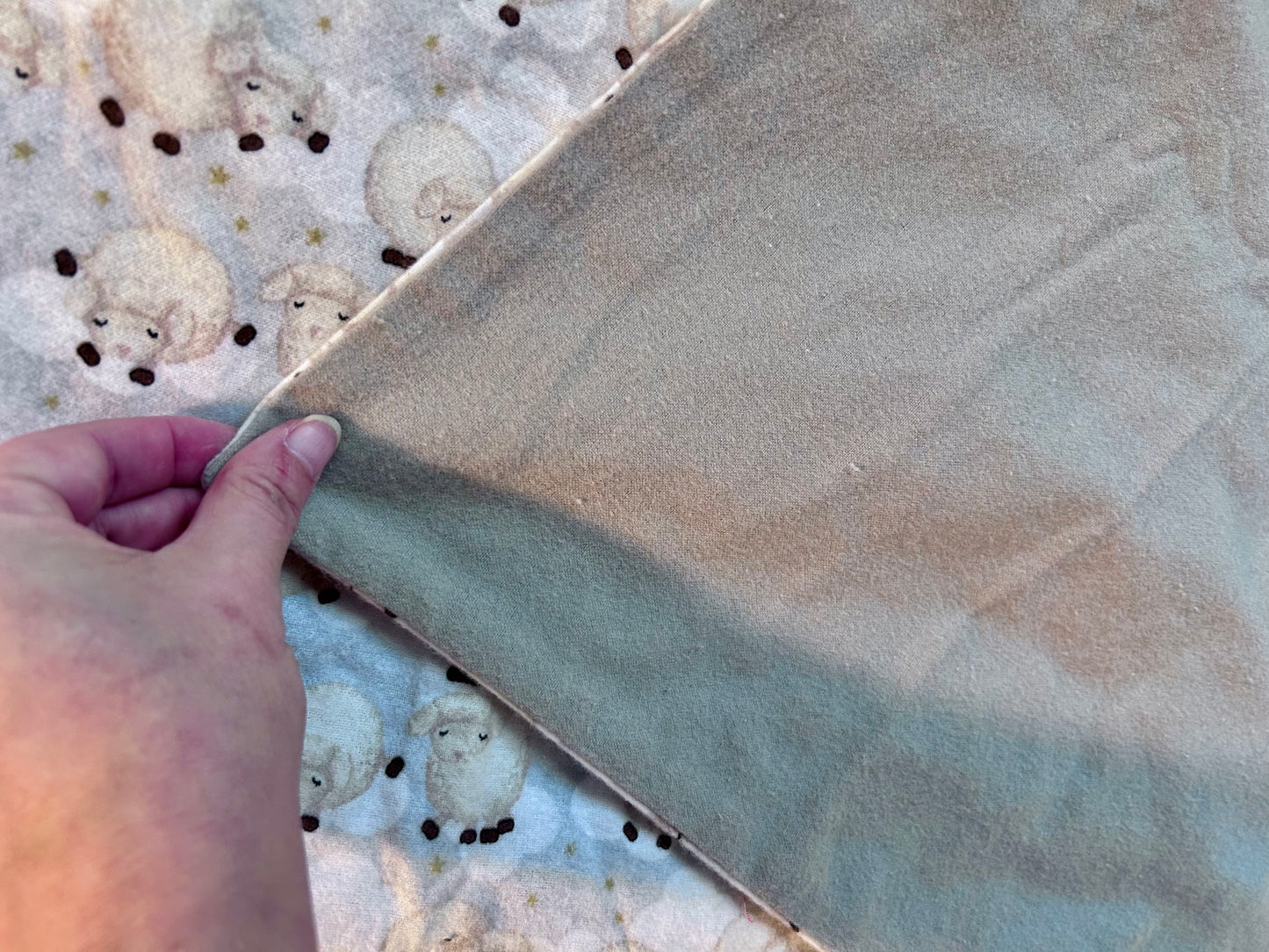 ✨ “Sleepy Little Sheep” Baby/Toddler Blanket